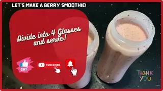 Let's make a berry smoothie | Vegetarian | Halal