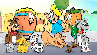 O sumiço dos Cachorros - Barril, Rafa e Cabeção em Desenho com cachorros