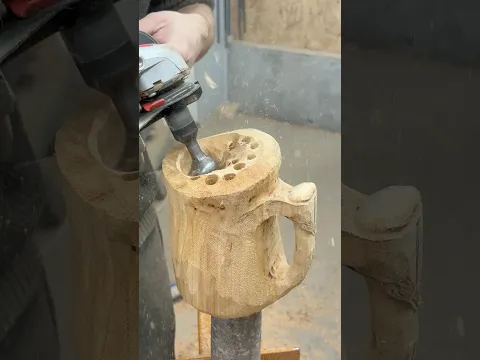 Making A Tavern Beer Mug! #woodcarving