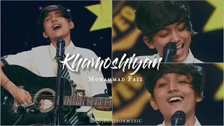 Khamoshiyan Song By Muhammad Faiz Superstar Singer | Popular Viral Song |Lyrical Video |Beatsonmusic