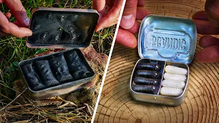 Superb Fire Pills and Charcoal-infused Cotton fire starter! #survival #bushcraft