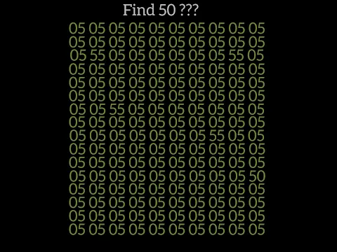 Find 50 in 15 seconds? #puzzle #riddle #youtubeshort  #different #peheli #ig #shortsfeed ##5000 #10k
