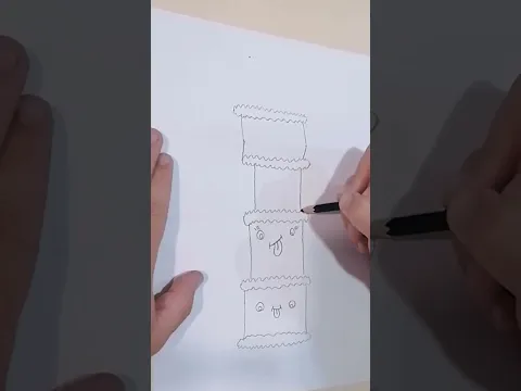 Wait The End // Cake Drawing Trick #shortvideo #drawing #youtubeshorts #ideas