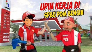 Upin ipin jadi Karyawan SPBU Pom Bensin , ipin senang ! GTA Lucu
