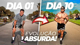 Corri TODO DIA por 10 DIAS e ISSO ACONTECEU!