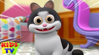 Meow Meow Billi Karti, म्याऊं म्याऊं, Hindi Rhymes for Children and Animated Cartoon