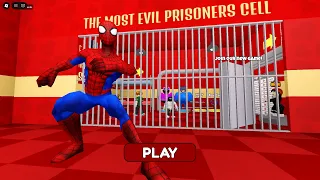 SPIDERMAN'S BARRY'S PRISON RUN! Obby Roblox Gameplay Walkthrough