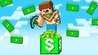 ¡Minecraft PERO es 1 BLOQUE de DINERO! 😲💵💰 SILVIOGAMER MINECRAFT PERO