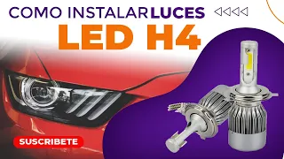 Como Instalar Luces Led H4 | Tutorial Rapido 2024