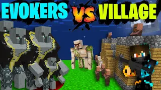 Minecraft Village VS 1000 Evokers😱| Minecraft Hindi
