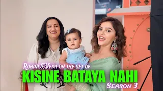 Veda & Rohini shooting for "Kisine Bataya Nahi" S3🧚🏻