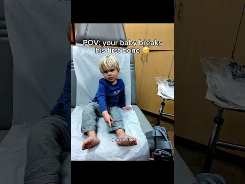 My baby broke his foot… 🤕❤️ #pov #family #baby #toddlers #dad #father #sad #broken #ouch