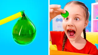 🎨 So Cool! Mommy And I Made Colorful Slime Balls 😄 To Play With! 🥳