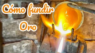 Como fundir ORO en casa y REFINAR ( how to melt gold at home )