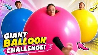 Giant balloon Challenge | Action video for Kids