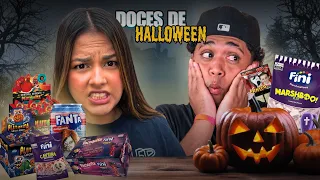 PROVEI DOCES BIZARROS DE HALLOWEN! 🎃 *passei mal