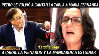 GUSTAVO PETRO LE VOLVIÓ A CANTAR LA TABLA A MARIA FERNANDA CABAL,Y LA MANDÓ A ESTUDIAR HISTORIA 🤦‍♂️