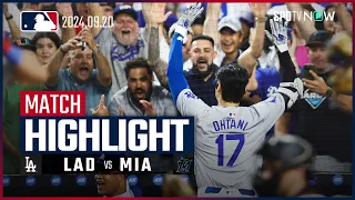 【大谷翔平の歴史的一戦に！3打席連発で史上初51-51達成＆自身初1試合6安打3本塁打10打点2盗塁 圧巻の大活躍！】ドジャース vs マーリンズ 試合ハイライト MLB2024シーズン 9.20