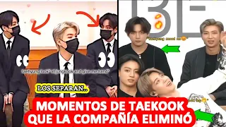 😱 ¿RECUERDAN ESTO? La Compañia ELIMINÓ ESTOS MOMENTOS del Taekook 🚫✨