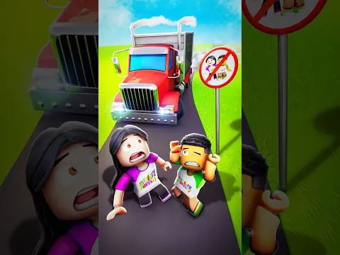 DO NOT CROSS THE STREET! #shorts #roblox