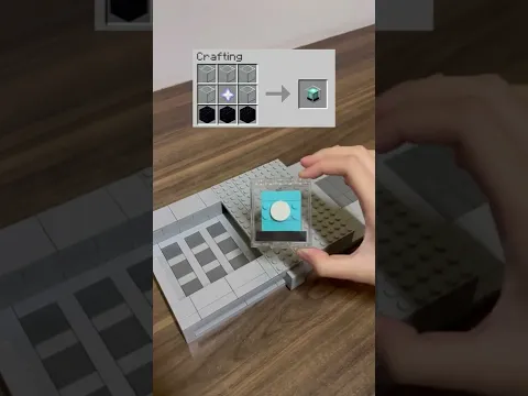 Crafting Minecraft Beacon BUT Lego! #shorts