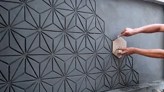 Ideas And Skills To Build Amazing 3D Murals From Cement Easily With Creative DIY Tools At Home