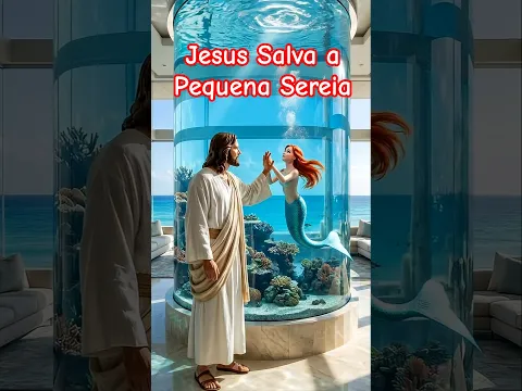 Jesus Salva a Pequena Sereia: O Milagre na Praia #jesus #jesuscristo #oração #fé #faith