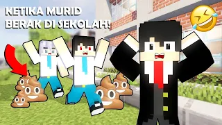 ANIMASI KOCAK!!! KETIKA MURID BERAK DI SEKOLAH 🤣🤣🤣 - ANIMASI MINECRAFT (Ft.@vinsalvin88)