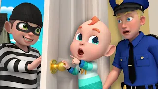 Knock Knock Knock! Who’s There (Safety tips) | Who's At the Door | Rosoo Nursery Rhymes & Kids Songs