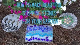 How to make concrete stepping stones | Garden stepping stone | DIY Stepping tutorial | Crafty Patti