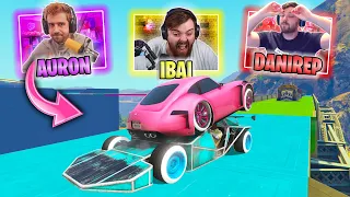 CARA A CARA ESPECIAL 1 HORA! CON AURONPLAY , IBAI Y AMIGOS! EL TREN NOS CHOCA!! - GTA V ONLINE