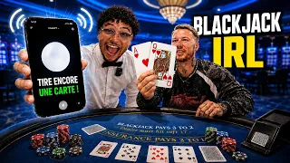 On laisse ChatGPT Décider Pour NOUS au BLACKJACK IRL… il est trop FORT !