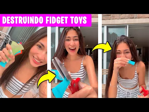 DESTRUINDO FIDGET TOYS !! #shorts