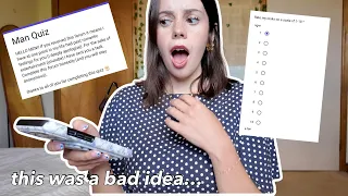 I sent a quiz to every boy I've ever had a crush on (I cried)