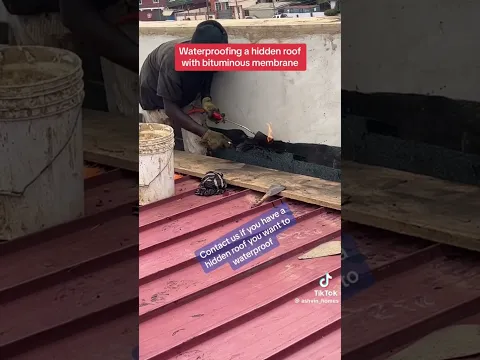 How to Waterproof a hidden roof #construction #waterproof #roofing