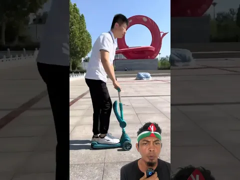 SKUTER X SEPEDA #cute #scooter #bike  #funny #gadgets