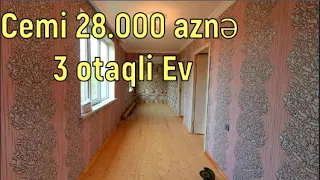 Cəmi 28.000 azn 3 otaqli Ev 055-339-68-99 Elşən Xirdalan 119 sayli marşrutun yolnda #bakievelani #ev