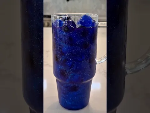 Midnight Sky Loaded Water 💙🌌 #halloween #drinks #asmr #restock #water #recipe #viral #shorts #fyp