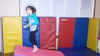 Allie’s Standing Back Tuck Evolution *Olympic Month* (Air Track Tumbling)