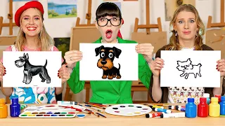 Who Draws It Better? The Ultimate DIY Art Hack Showdown!