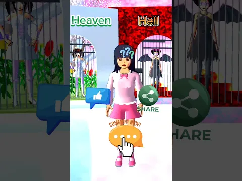 Where Mio From Heaven Or Hell😇👿#viral #shorts#dramasakuraschoolsimulator #trending