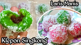 RESEP KLEPON SINGKONG/IDE JUALAN JAJANAN CAMILAN KEKINIAN//OLAHAN SINGKONG EKONOMIS