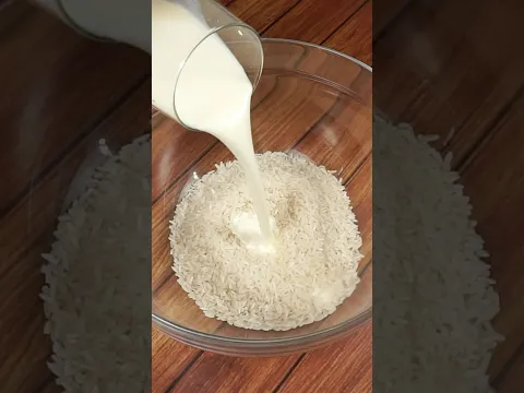 Ni en mil años imaginarías que si mezclas arroz crudo con leche puedes hacer esta delicia #recetas