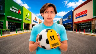 BUSQUÉ el balón MÁS BARATO de todos los supermercados