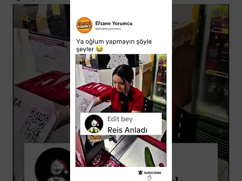 kasiyer abla durumun farkında