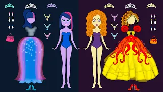 PAPER DOLLS TWILIGHT VS ADAGIO DRESS UP