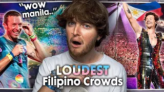 THIS COUNTRY IS CRAZY! (LOUDEST Filipino Crowds Singing in Concert | Reaction)