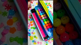 Filling 90's Pencil Case #filling #90's #pencilcase #backtoschool #youtubepartner #shorts #tiktok