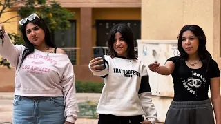 تلت بنات يطلبو الجواز من شاب فى الشارع والى حصل فى الاخر غير متوقع😱الفيديو كامل..🔥