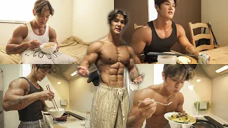 [ 減量末期 ]朝起きてからトレーニングまで、食べているものすべて！